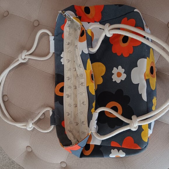 Floral Canvas tote bag "Summer Blooms" by Farmhouse Is My Style - Picture 3 of 5